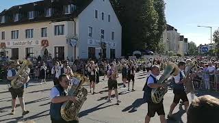 Gäubodenvolksfest Straubing Auszug 2023  Donaumusikanten Straubing [upl. by Pinter64]