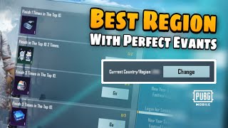 Best PUBG MOBILE Region For Rewards Popularity and more  How To Change PUBG MOBILE Region [upl. by Erda]