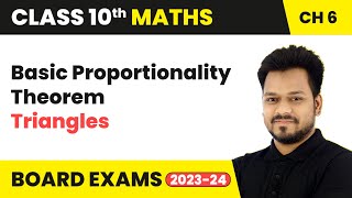 Basic Proportionality Theorem  Triangles  Class 10 Maths Chapter 6  CBSE [upl. by Kcirdderf947]