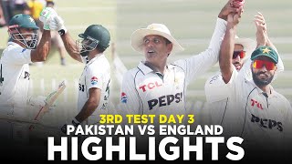 Full Highlights  Pakistan vs England  3rd Test Day 3 2024  PCB  M3G1K [upl. by Shaughn]