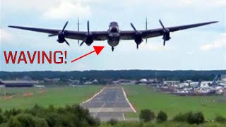 🇬🇧 Goosebumps As Glorious Sounding WW2 Lancaster Bomber Takes off With Spitfire Lead [upl. by Anomor]