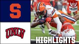 Syracuse Orange vs UNLV Rebels  Full Game Highlights  ESPN College Football [upl. by Yojal176]