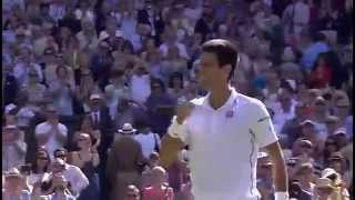 Match point Djokovic defeats Dimitrov  Wimbledon [upl. by Mcmillan]