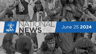 APTN National News June 25 2024 – Alleged police shooting in Kenora Replanting after fire [upl. by Solram288]