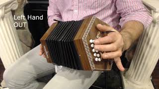 How to Play 20 Button Anglo Concertina  Lesson 2 Major and Minor Chords  The Wellerman Chorus [upl. by Eibob658]