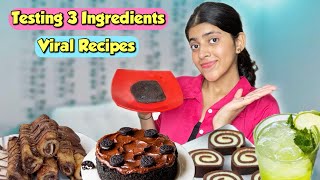 Testing Out Viral 3 Ingredients Recipes  Viral Recipes  viralrecipes khushipurohit [upl. by Handel324]