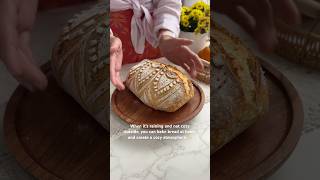 Baking bread fills the house with coziness ✨ sourdough bread baking aesthetics [upl. by Ennair]