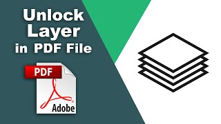 How to unlock layer in pdf file using Adobe Acrobat Pro DC [upl. by Robers]