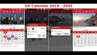 US Calendar 2020  Android App [upl. by Iver843]