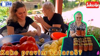 SPREMAMO ZIMNICU PRAVIMO SATARAŠ bez konzervansa i aditiva tradicionalni recept🩷 [upl. by Ebaj]