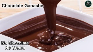 Chocolate Ganache Recipe  Chocolate ganache with cocoa powder  Chocolate sauce for cake [upl. by Marigolde]