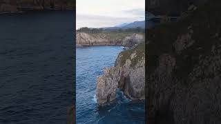 Coastlinenorthspaindroneview nature hymntothesea travel mountains beautiful [upl. by Boniface]