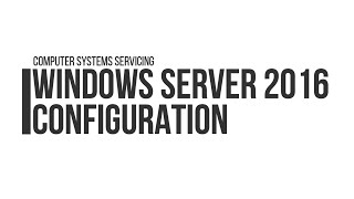 WINDOWS SERVER 2016  CLIENT CONFIGURATION [upl. by Draneb]