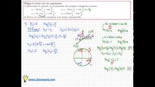 module et argument dun nombre complexe  les pièges à éviter  Terminale S  IMPORTANT [upl. by Faulkner]