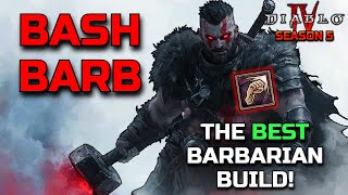 SEASON 5 GOD TIER BASH BARB  Diablo 4 Bash Barbarian Build Guide [upl. by Na]