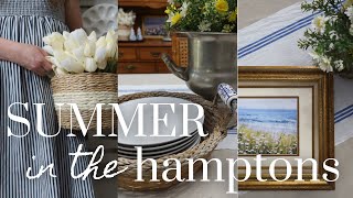 a summer dining room reset and bringing the Hamptons to Texas  Decorate with Me [upl. by Arrakat]