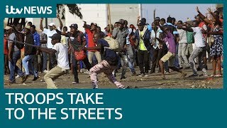 Deadly violence hits Zimbabwes streets after election  ITV News [upl. by Fahland121]