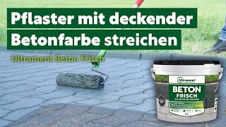 Bringt neue Farbe auf Dein Pflaster  Ultrament Beton Frisch Boden Fix Beton [upl. by Tloc989]