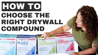 How to choose the RIGHT drywall compound for your job [upl. by Neelcaj]