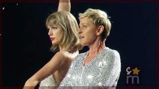 Taylor Swift amp Ellen DeGeneres Walk During quotStylequot at Staples Center Night 3 [upl. by Compton]