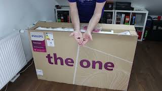 Philips The One 55PUS8807 unboxing [upl. by Diver]