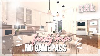 Roblox Bloxburg  NO GAMEPASS Family House 58K  Speedbuild [upl. by Uriia433]