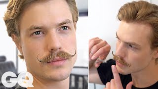 How to Trim amp Style a Handlebar Mustache [upl. by Vitkun]