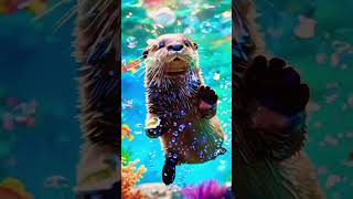 Joyful Otter Dance A Splash of Cuteness 🦦💦✨ [upl. by Huber]