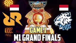 RRQ VS EVOS LEGENDS  GAME 1  M1 GRAND FINALS WORLD CHAMPIONSHIP [upl. by Eey]