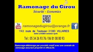 RAMONAGE DU GIROU ramonage insert tubé [upl. by Meil]