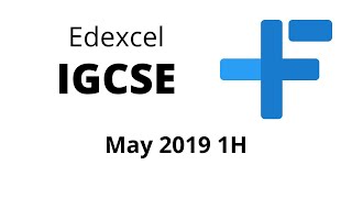 IGCSE Maths Edexcel May 2019 Paper 1H [upl. by Garland1]