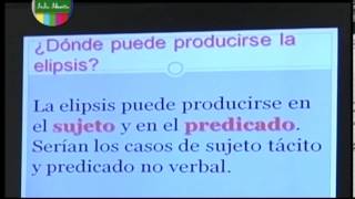 La elipsis un procedimiento gramatical para la cohesión Lengua 1º año [upl. by Vogel]