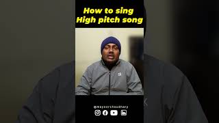 How to sing high pitch song  Mayoor Chaudhary  Music YT Shorts [upl. by Imef362]