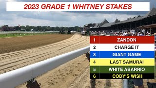 2023 Whitney Stakes Replay and Analysis of White Abarrios Victory [upl. by Attelocin]