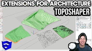 SketchUp EXTENSIONS FOR ARCHITECTURE  Easy Terrains with Toposhaper [upl. by Jena]