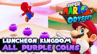 All 100 Purple Coins in Luncheon Kingdom Guide  Super Mario Odyssey [upl. by Jules]