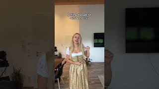 Nur ein Tutorial für die Dirndl Schleife bräuchte ich noch 😅 oktoberfest dirndl [upl. by Odnarb]