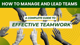 How to Manage and Lead Winning Teams  Essential Strategies for Success [upl. by Ahtenak175]