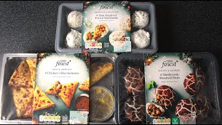 Tesco Finest PARTY SNACKS  Festive Fodder  £450£550  3 for 2 cheapest free with Clubcard [upl. by Lavotsirc823]