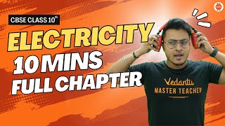 Electricity All Definitions Derivations amp Formulas in 10 mins  CBSE Class 10 Physics Chapter 12 [upl. by Carboni]