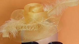 Crinoline fascinator for weddings [upl. by Dammahum645]