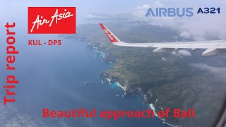 TRIP REPORT  AirAsia ECONOMY AK376 Kuala Lumpur  Denpasar Bali Airbus 321neo [upl. by Kobe591]