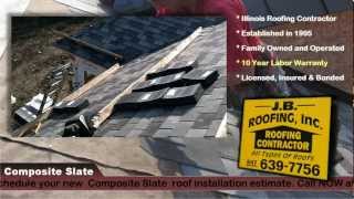 Composite Slate Roof Installation JB Roofing 730 Brighton Circle Barrington IL 60010 8476397756 [upl. by Gilbertson]