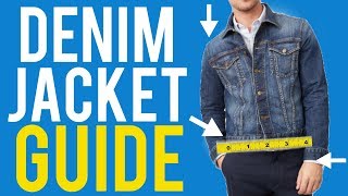 Denim Jacket Fit Guide For Men  The Correct Way to Wear It [upl. by Valleau392]