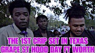 Hood Vlog 103 Day 🍇 Grape St Crips Ft Worth Texas [upl. by Haskel738]