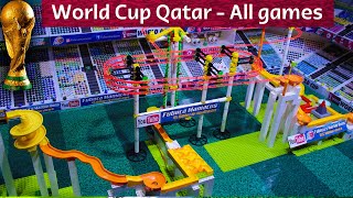 Marble race World Cup Qatar  All games by Fubecas Marble Runs [upl. by Romilda]