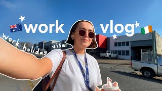 a realistic work office vlog  whv brisbane [upl. by Rainwater]