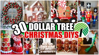 30 BEST Dollar Tree Christmas DIYS for 2023  hacks to try now [upl. by Mauve]