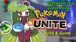 Tsareena is still pretty Good  Tsareena Rocking Build amp Guide pokemon unite tesla Gaming [upl. by Essined]