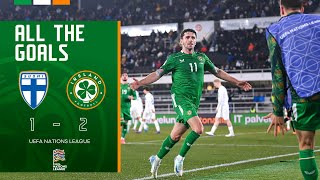 ALL THE GOALS  Finland 12 Ireland  UEFA Nations League [upl. by Erhard992]